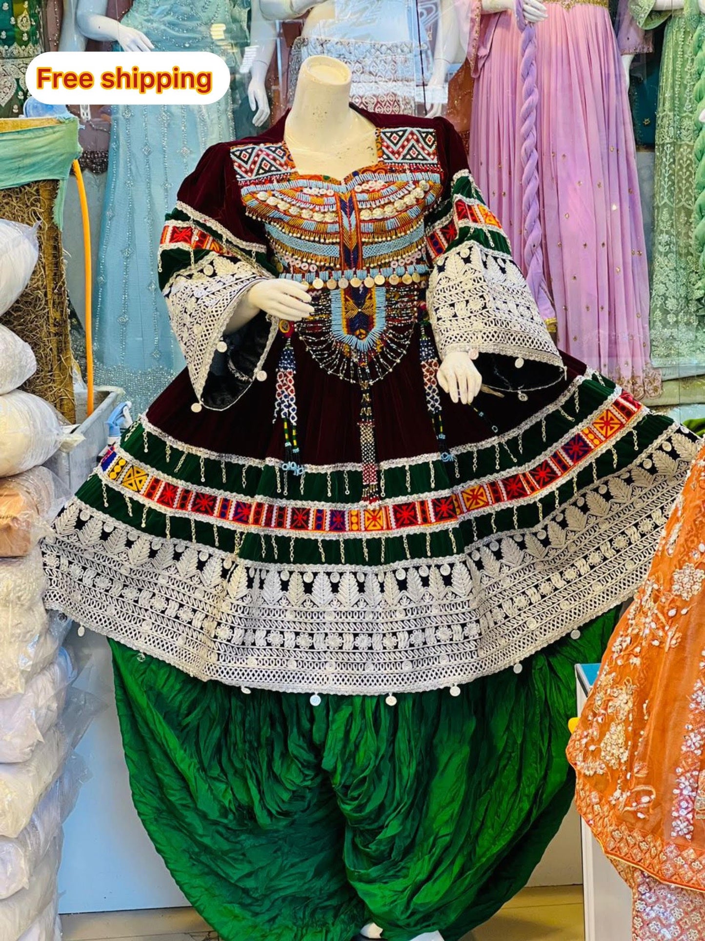 afghani dress